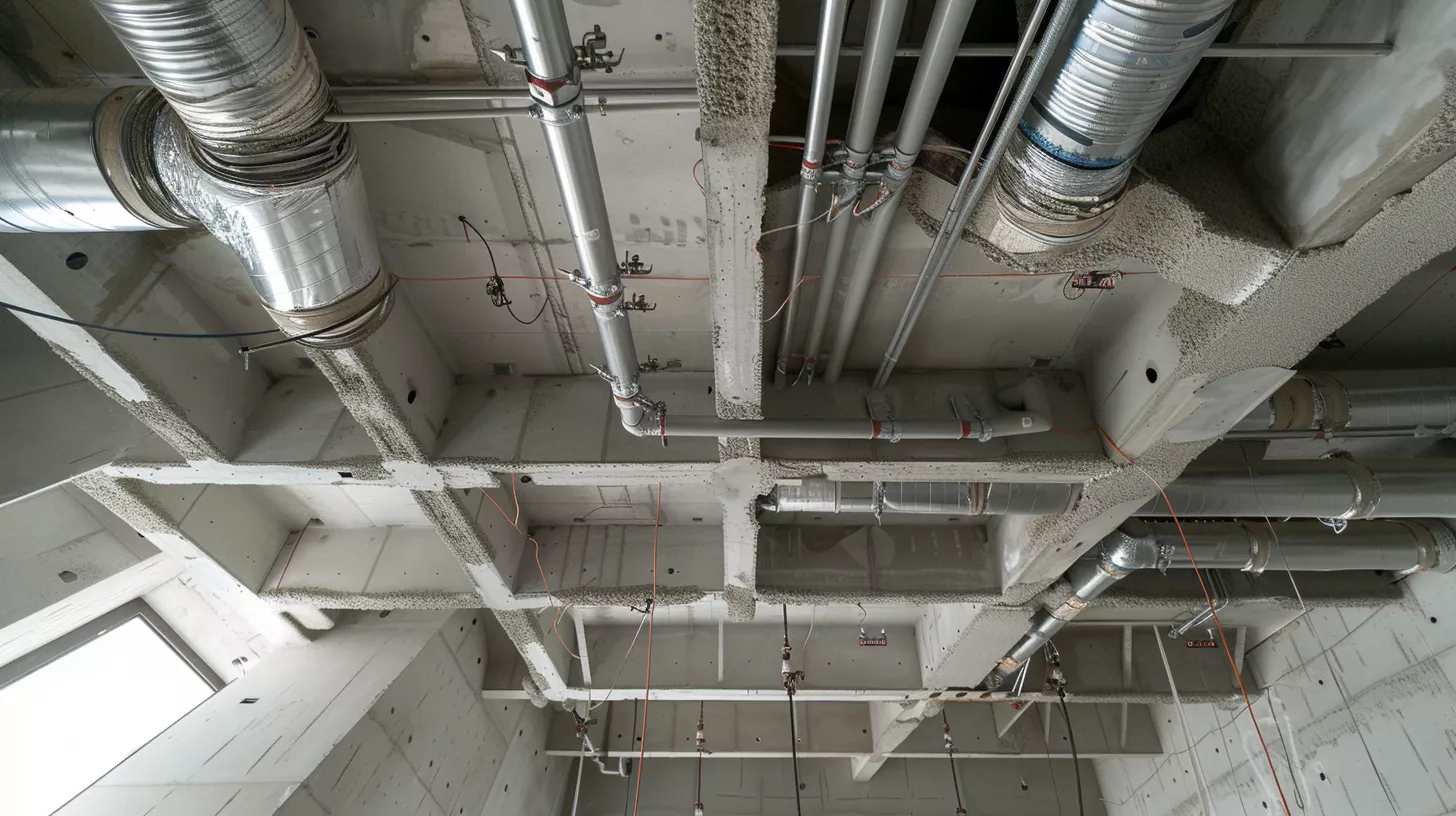 أعمال MEP للفيلا: تأسيس الكهرباء والسباكة والتكييف قبل التشطيبات